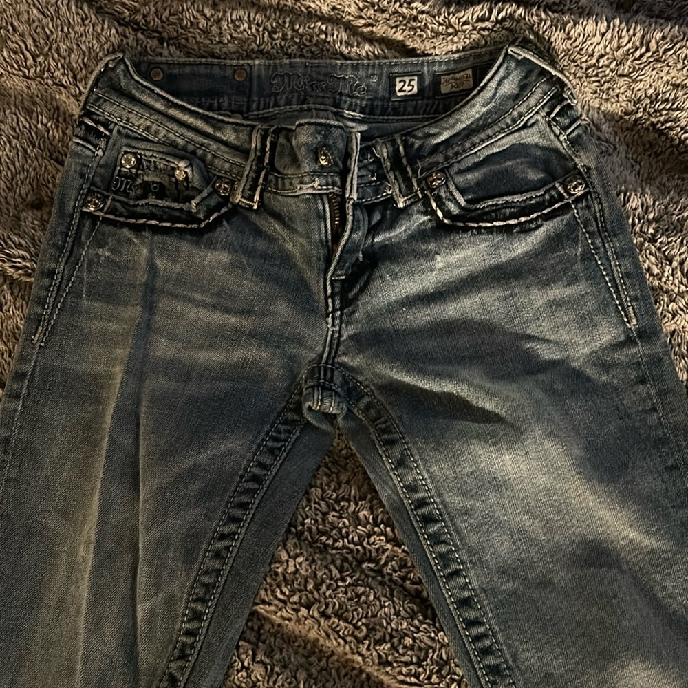 Size 25 miss me jeans light/medium blue
